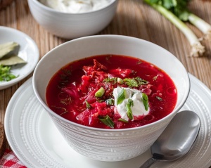 Борщ из печеной свеклы (постный) - исторические рецепты