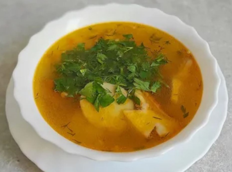 Суп из свежих грибов (постный)  - Исторические рецепты