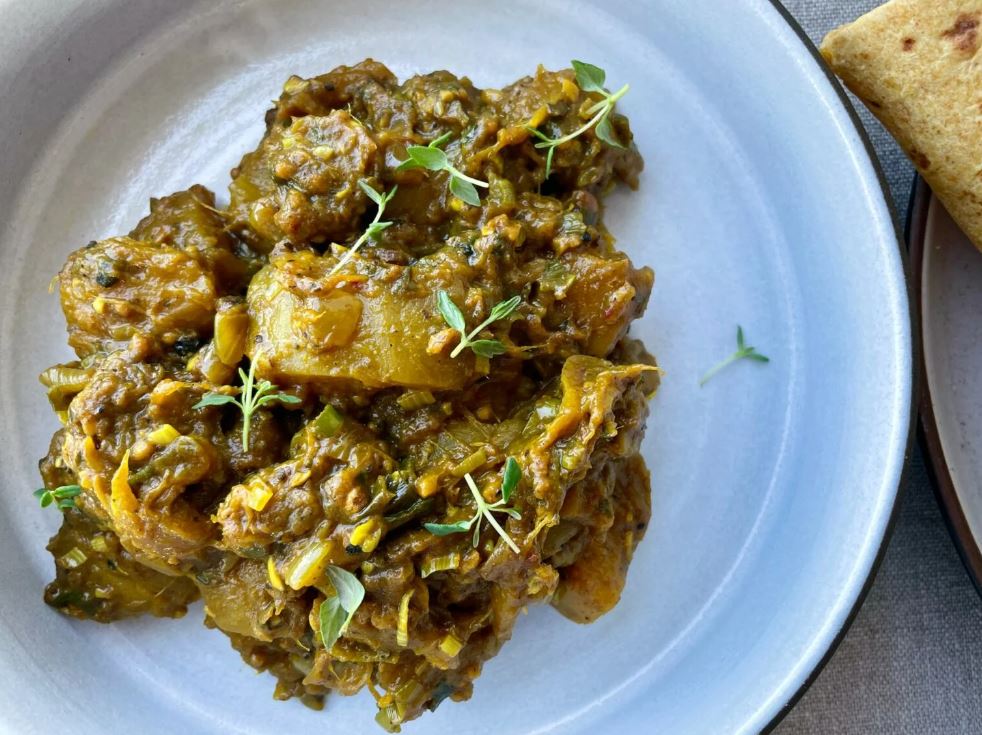 Зеленые манго с карри